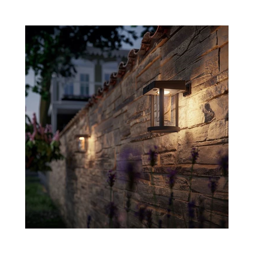 Philips - LED Solarna stenska svetilka s senzorjem gibanja in mraka CAMILL LED/1,4W/3,7V 2000 mAh IP44
