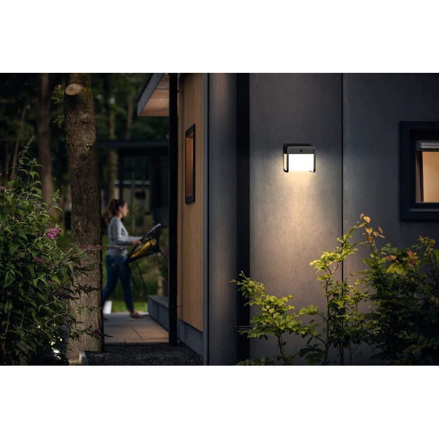 Philips - LED Solarna stenska svetilka s senzorjem EZRA LED/1,8W/3,7V 3000K IP44