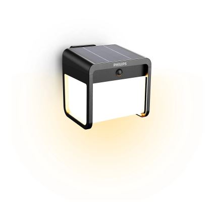 Philips - LED Solarna stenska svetilka s senzorjem EZRA LED/1,8W/3,7V 3000K IP44