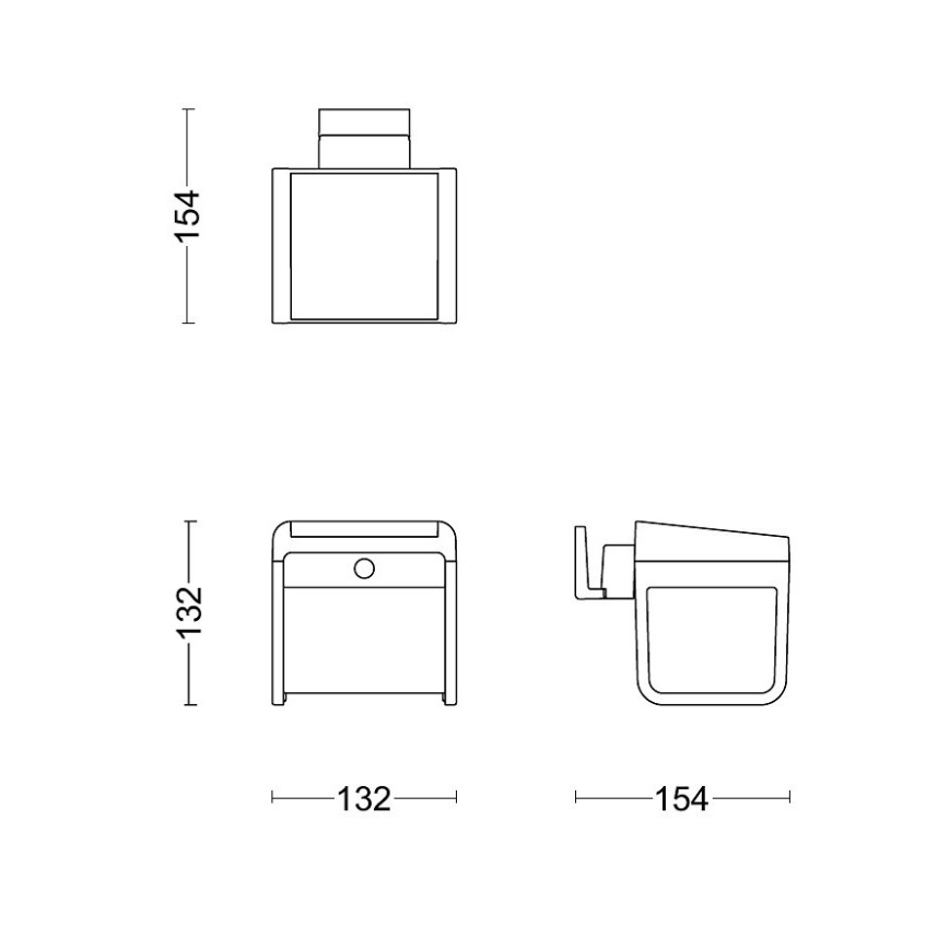Philips - LED Solarna stenska svetilka s senzorjem EZRA LED/1,8W/3,7V 3000K IP44