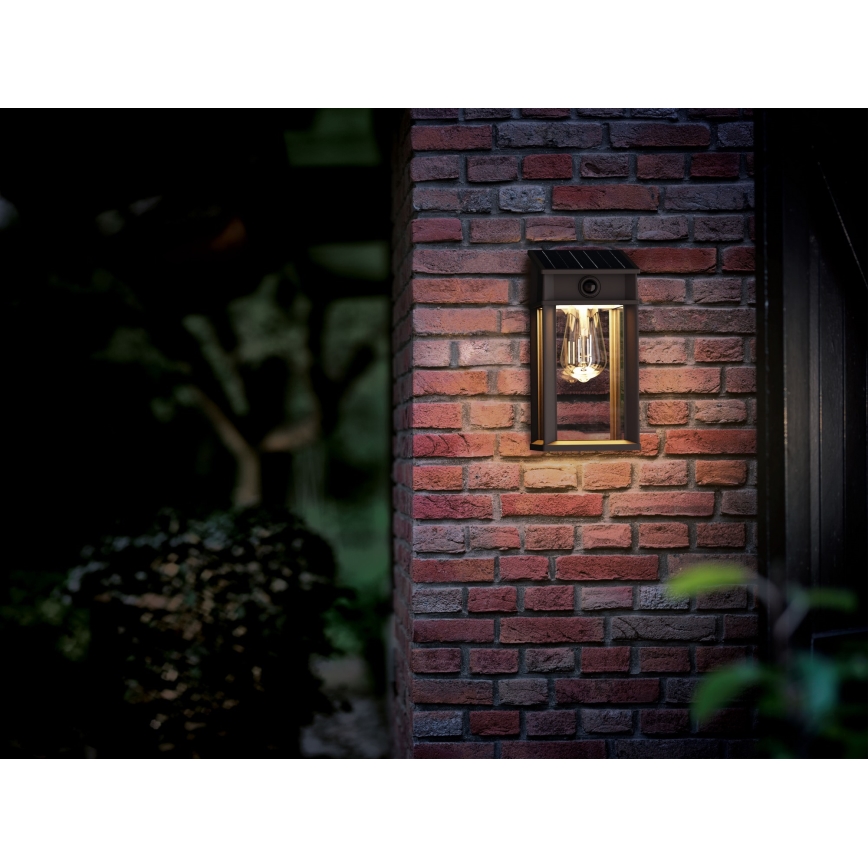 Philips - LED Solarna stenska svetilka s senzorjem GERI LED/3,2W/3,7V 2700K IP44