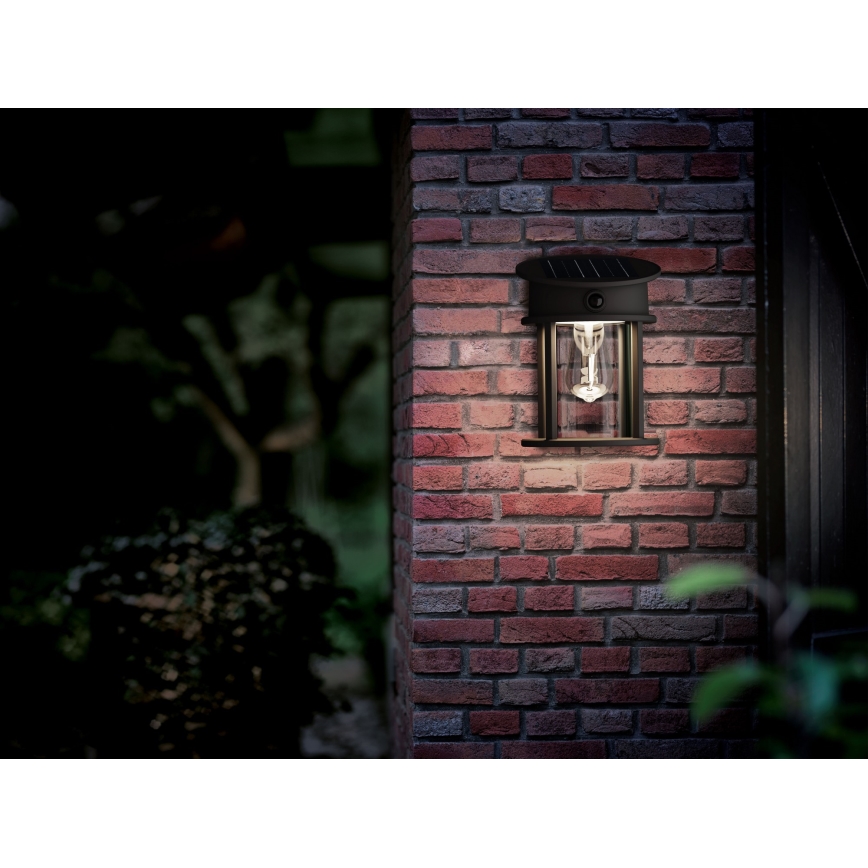 Philips - LED Solarna stenska svetilka s senzorjem GERI LED/3,2W/3,7V 4000K IP44