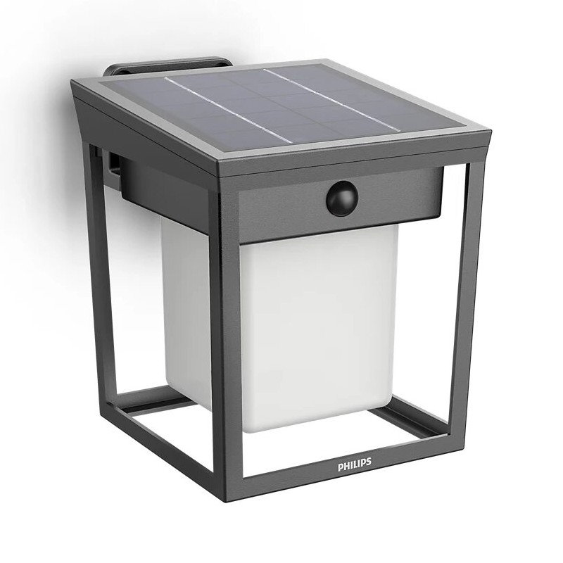 Philips - LED Solarna stenska svetilka s senzorjem gibanja in mraka BLAISE LED/1,5W/3,7V 2600 mAh 3000K IP44