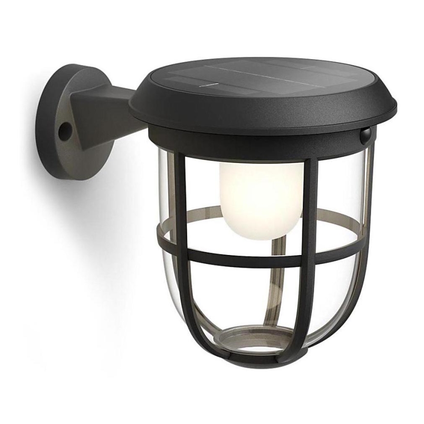 Philips - LED Solarna stenska svetilka s senzorjem gibanja in mraka RADII LED/1,3W/3,7V 2000 mAh 3000K IP44