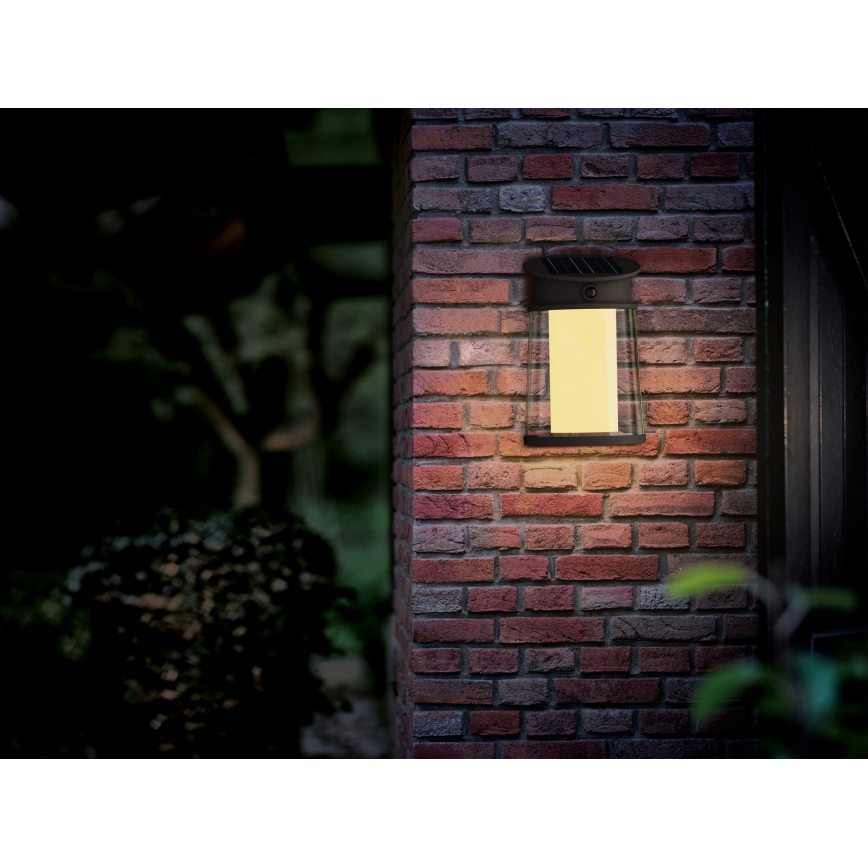 Philips - LED Solarna stenska svetilka s senzorjem JUDA LED/3,2W/3,7V 2700K IP44
