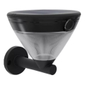 Philips - LED solarna stenska svetilka s senzorjem KYNA LED/3,8W/3,7V 800 mAh 2700K IP44 črna