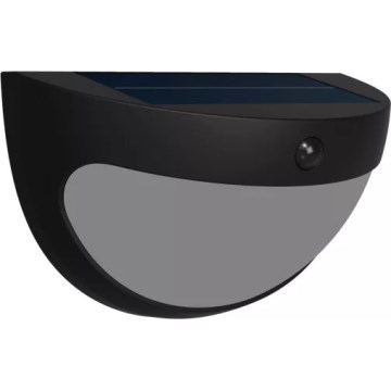 Philips - LED solarna stenska svetilka s senzorjem SWYN LED/3,8W/3,7V 800 mAh 2700K IP44 črna