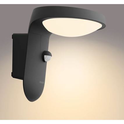Philips - LED Solarna stenska svetilka s senzorjem LED/1,2W/4V 1800 mAh 3000K IP44