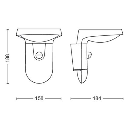 Philips - LED Solarna stenska svetilka s senzorjem LED/1,2W/4V 3000K IP44