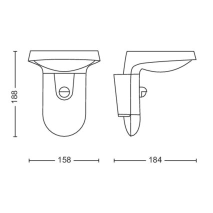 Philips - LED Solarna stenska svetilka s senzorjem LED/1,2W/4V 4000K IP44