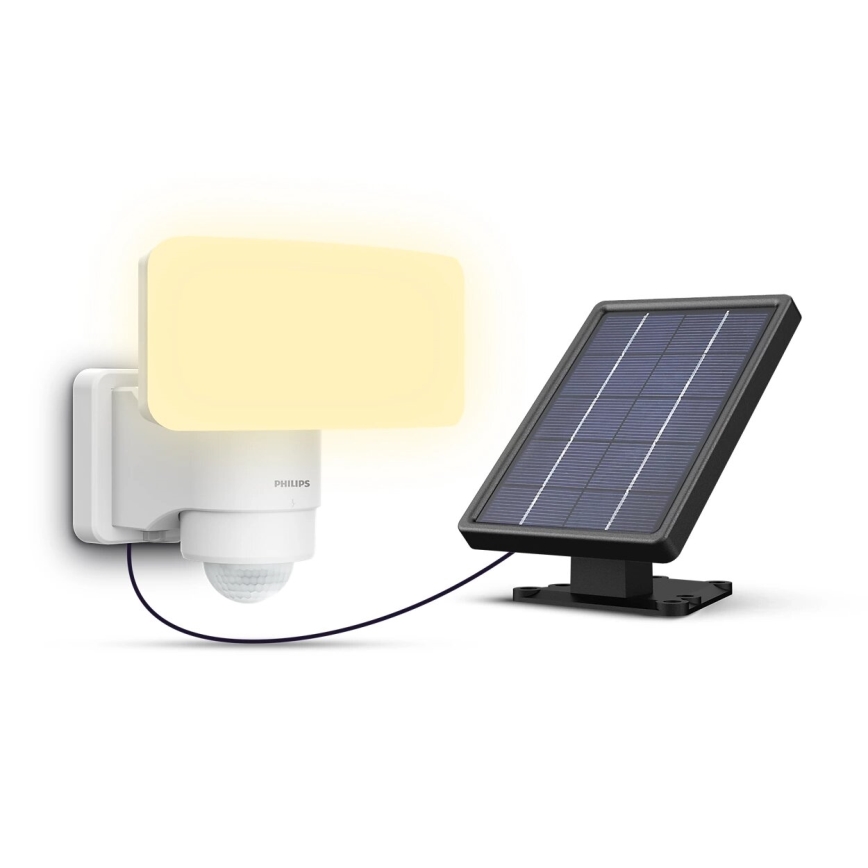 Philips - LED Solarna stenska svetilka s senzorjem TYLUS LED/6W/3,7V 3000K IP44
