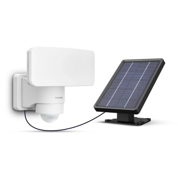 Philips - LED Solarna stenska svetilka s senzorjem TYLUS LED/6W/3,7V 5000K IP44