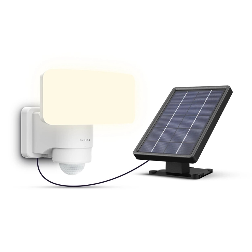 Philips - LED Solarna stenska svetilka s senzorjem TYLUS LED/6W/3,7V 5000K IP44