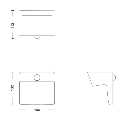 Philips - LED Solarna stenska svetilka s senzorjem YARIXA LED/2,2W/3,7V IP44