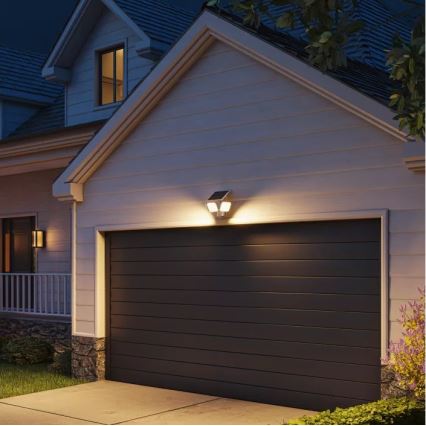 Philips - LED sončna stenska svetilka ZYREN s senzorjem LED/24,5W/3,7V 2600 mAh 3000K IP65 bela