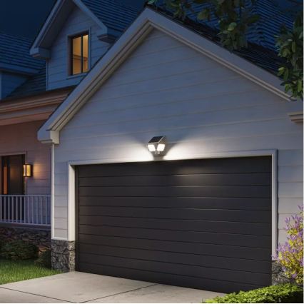 Philips - LED sončno stensko svetilo s senzorjem ZYREN LED/24,5W/3,7V 2600 mAh 5000K IP65 bela