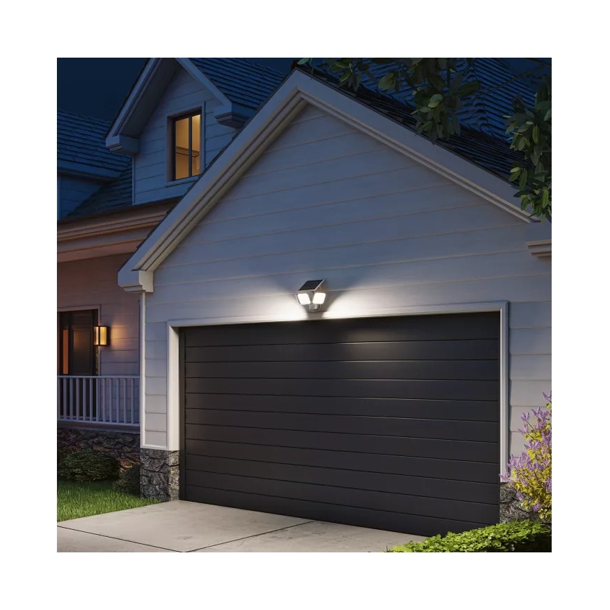 Philips - LED sončno stensko svetilo s senzorjem ZYREN LED/24,5W/3,7V 2600 mAh 5000K IP65 bela