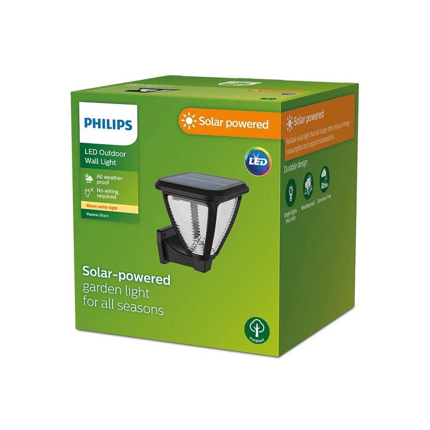 Philips - LED Solarna stenska svetilka VAPORA LED/1,5W/3,7V IP44
