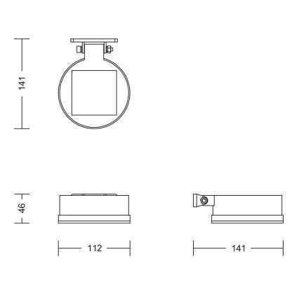 Philips - LED Solarna stenska svetilka VYNCE LED/1,5W/3,7V IP44