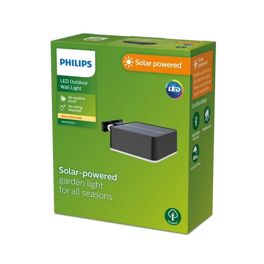 Philips - LED Solarna stenska svetilka VYNCE LED/1,5W/3,7V IP44