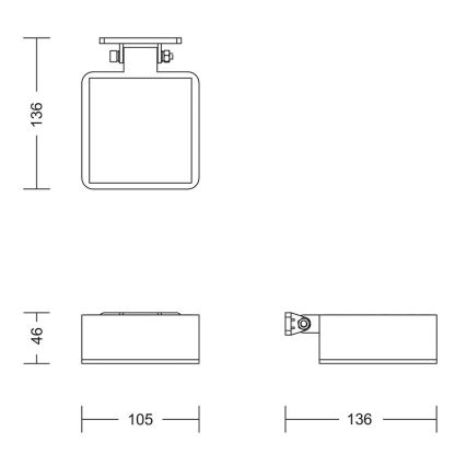 Philips - LED Solarna stenska svetilka VYNCE LED/1,5W/3,7V IP44