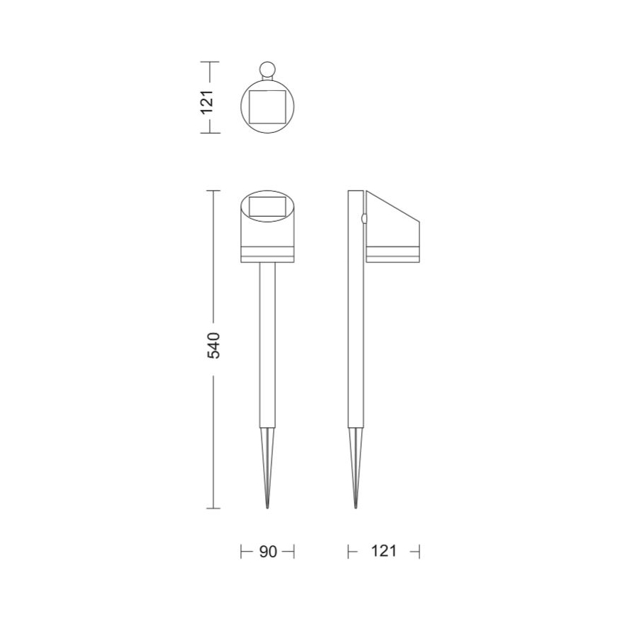 Philips - LED Solarna svetilka FYCE LED/1,5W/3,7VIP44