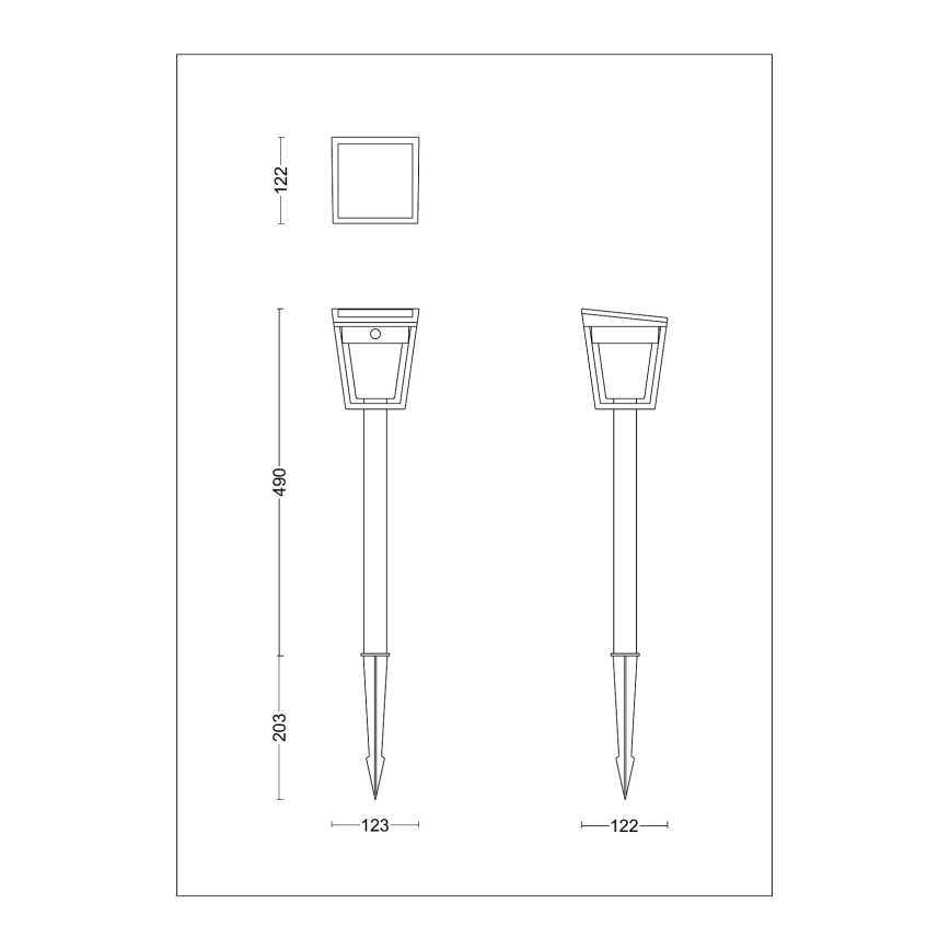 Philips - LED Solarna svetilka s senzorjem NISSA LED/1,8W/3,7V 3000K IP44