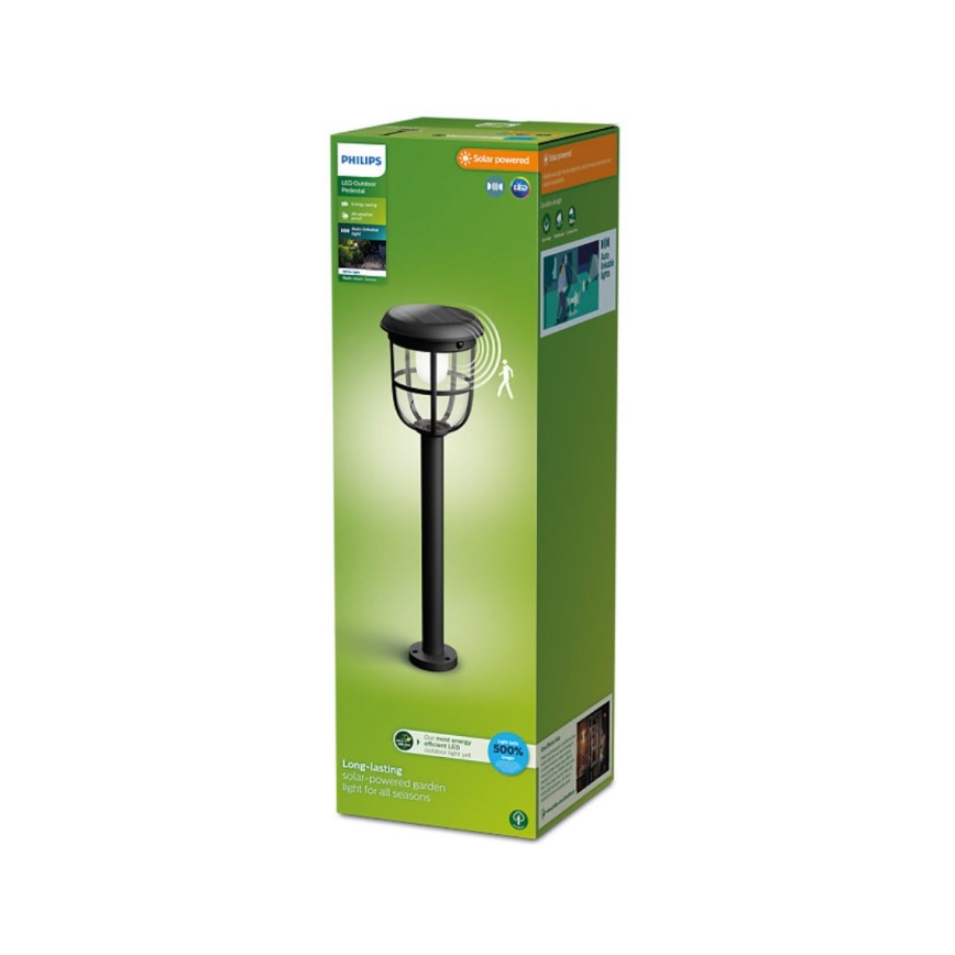 Philips - LED Solarna svetilka s senzorjem RADII LED/1,3W/3,7V 2000 mAh 3000K IP44