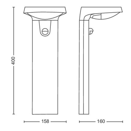 Philips - LED Solarna svetilka s senzorjem LED/1,2W/4V 3000K IP44