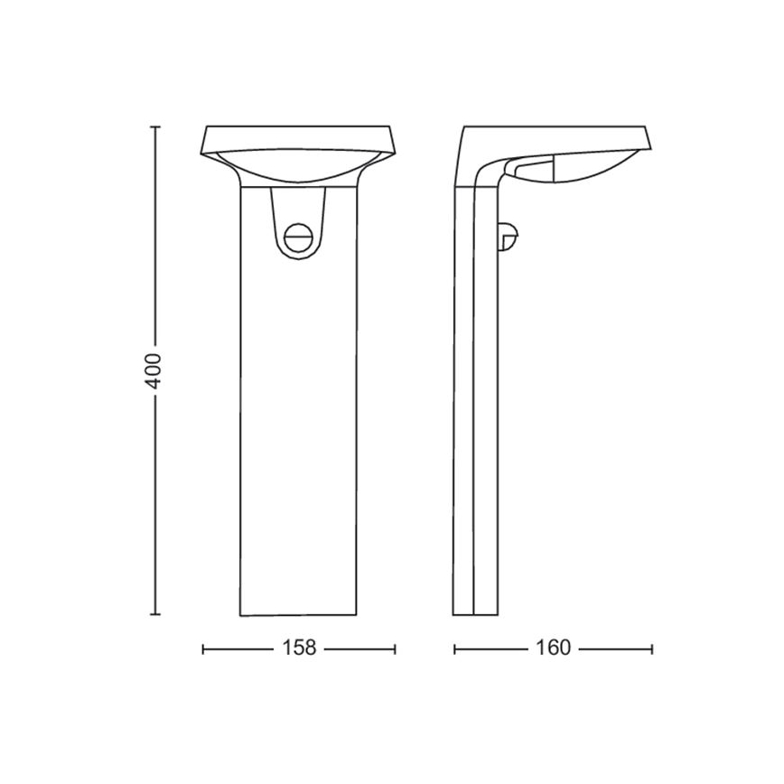 Philips - LED Solarna svetilka s senzorjem LED/1,2W/4V 3000K IP44