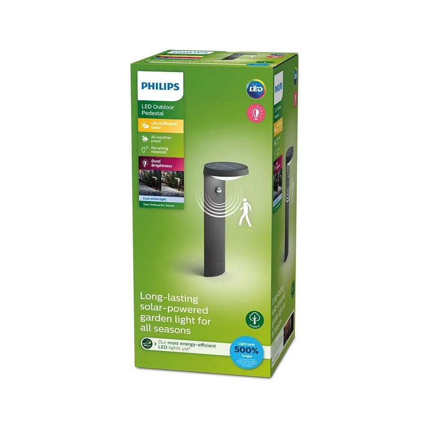 Philips - LED Solarna svetilka s senzorjem LED/1,2W/4V 1800 mAh 4000K IP44
