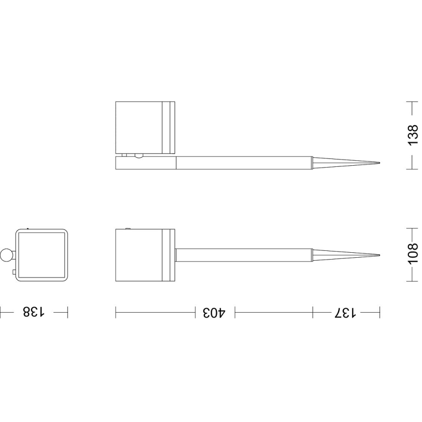Philips - LED Solarna svetilka VIRONA LED/1,8W/3,7V 2700K IP44