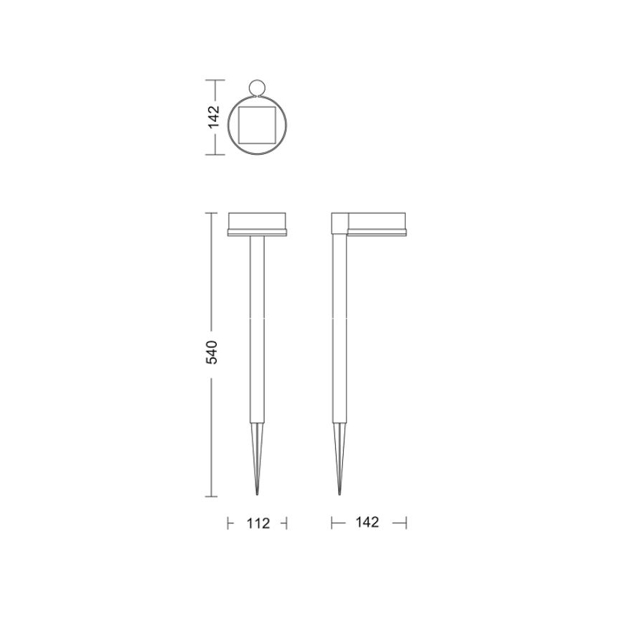 Philips - LED Solarna svetilka VYNCE LED/1,5W/3,7V 1500 mAh IP44