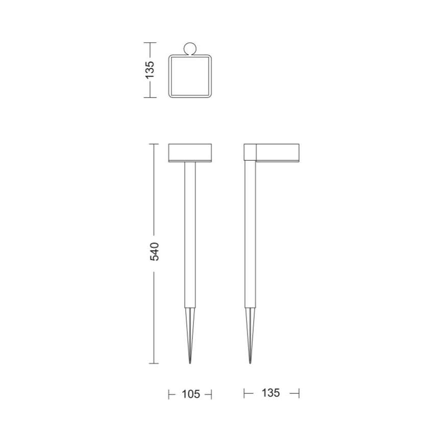 Philips - LED Solarna svetilka VYNCE LED/1,5W/3,7V IP44