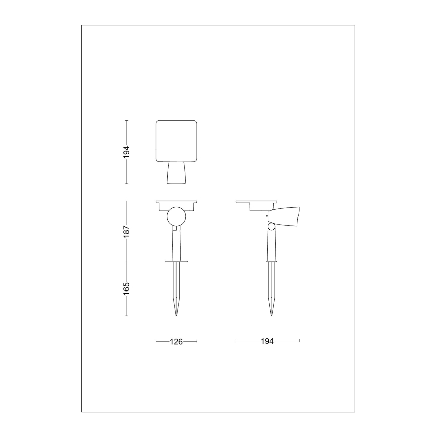 Philips - LED Solarni reflektor ASHLYN LED/1,4W/3,7V 2700K IP44