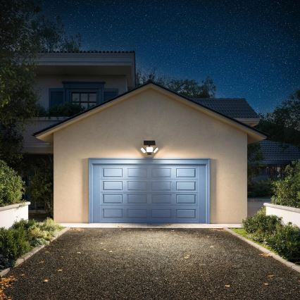 Philips - LED solarna stenska svetilka s senzorjem ZYREN LED/24,5W/3,7V 2600 mAh 3000K IP65