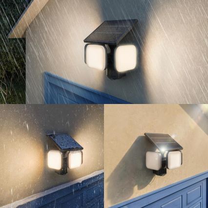 Philips - LED solarna stenska svetilka s senzorjem ZYREN LED/24,5W/3,7V 2600 mAh 3000K IP65