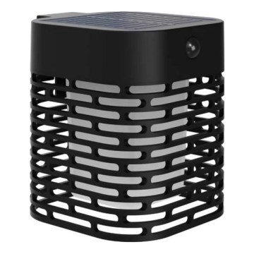 Philips - LED sončna stenska svetilka s senzorjem HARA LED/3,8W/3,7V 800 mAh 2700K IP44 črna