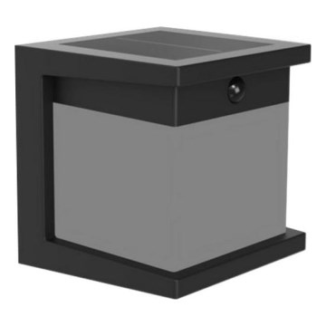 Philips - LED sončno stensko svetilo s senzorjem DIARA LED/3,8W/3,7V 800 mAh 2700K IP44 črno