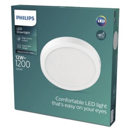 Philips - LED Stenska svetilka LED/12W/230V 2700K bela