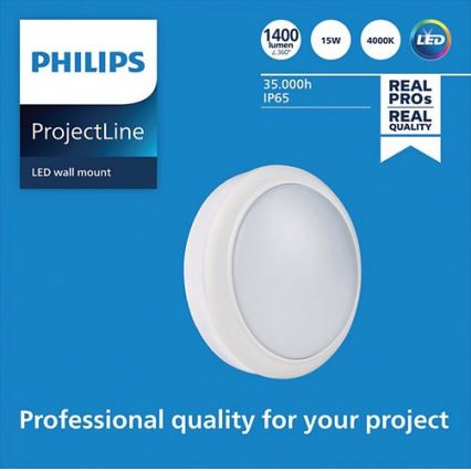 Philips - LED Stenska svetilka PROJECTLINE LED/15W/230V IP65