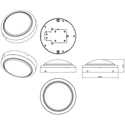 Philips - LED Stenska svetilka PROJECTLINE LED/15W/230V IP65