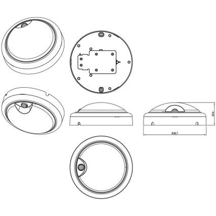 Philips - LED Stenska svetilka s senzorjem PROJECTLINE LED/15W/230V IP54