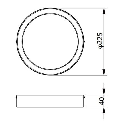 Philips - LED Stropna svetilka LEDINAIRE LED/19,5W/230V 3000K IP40