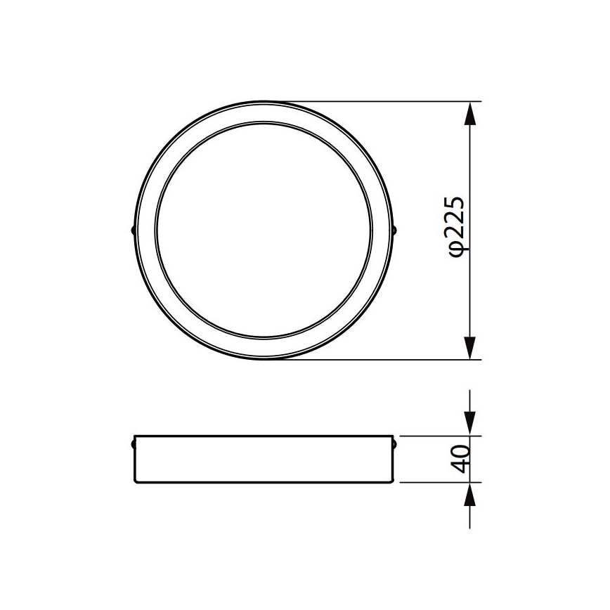 Philips - LED Stropna svetilka LEDINAIRE LED/19,5W/230V 3000K IP40