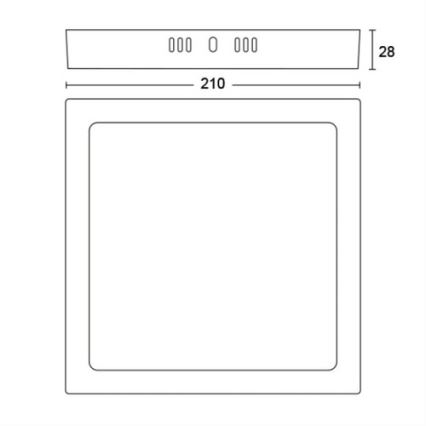 Philips - LED Stropna svetilka LED/12W/230V 2700K bela