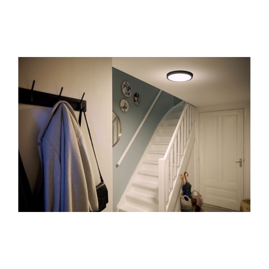 Philips - LED Stropna svetilka LED/12W/230V 2700K črna