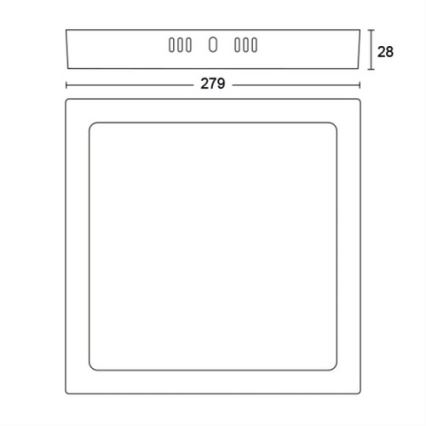 Philips - LED Stropna svetilka LED/20W/230V 2700K bela