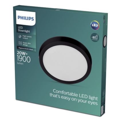 Philips - LED Stropna svetilka LED/20W/230V 2700K črna
