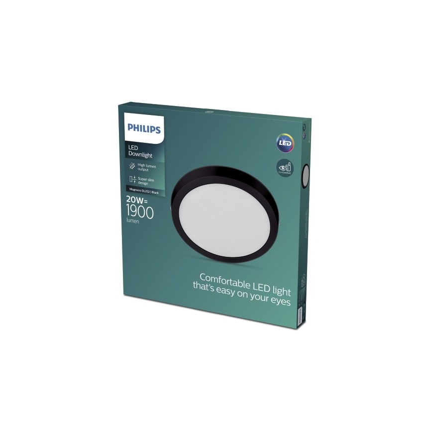 Philips - LED Stropna svetilka LED/20W/230V 2700K črna